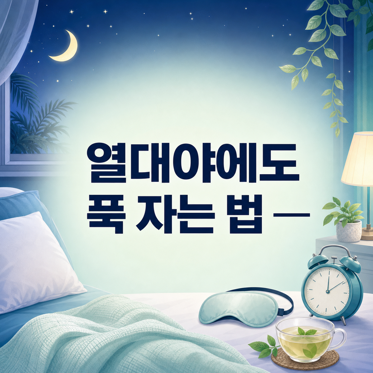 열대야 숙면법, 침실 온도&middot;습도 7가지