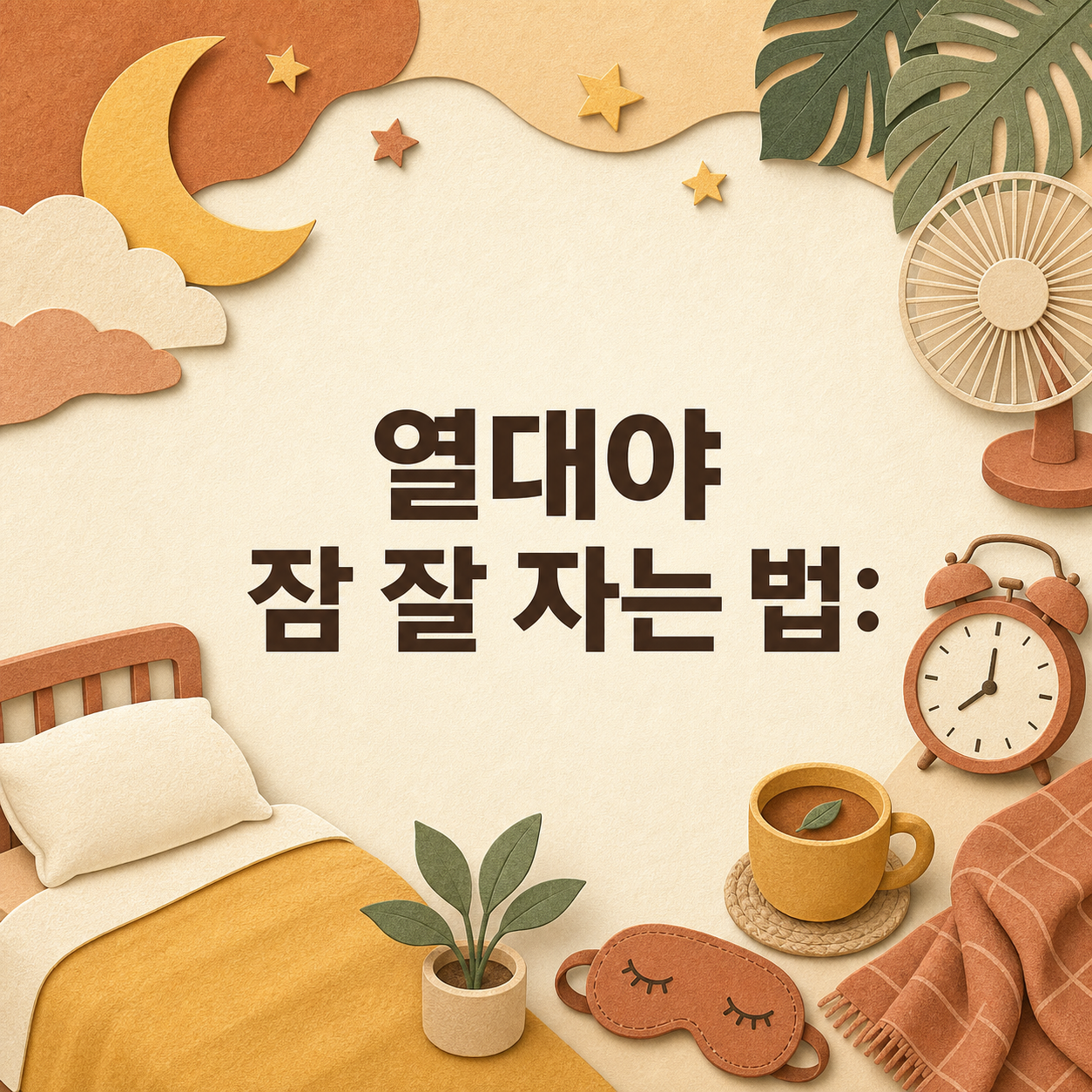 열대야 잠 잘 자는 법: 침실 온도·습도 7수칙