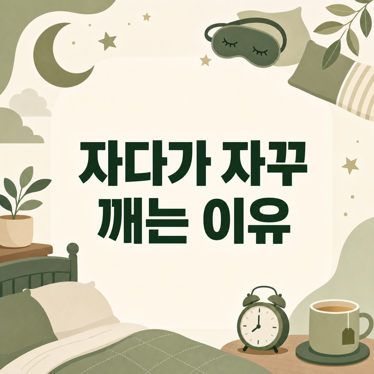 자다가 자꾸 깨는 이유 7가지와 푹 자는 법