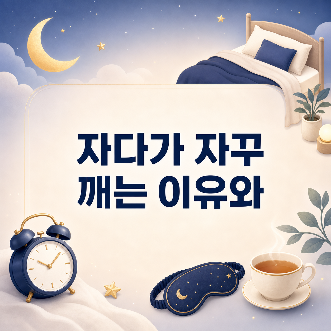 자다가 자꾸 깨는 이유와 숙면 수면위생 7가지